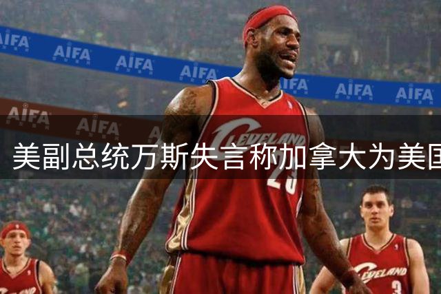 美副总统万斯失言称加拿大为"美国一州